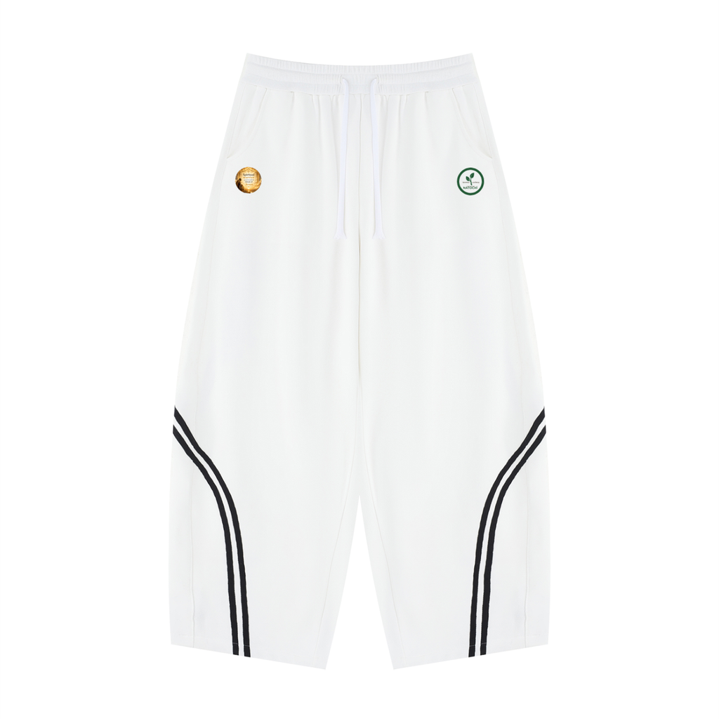 Unisex Wide Leg Piping Sweatpants