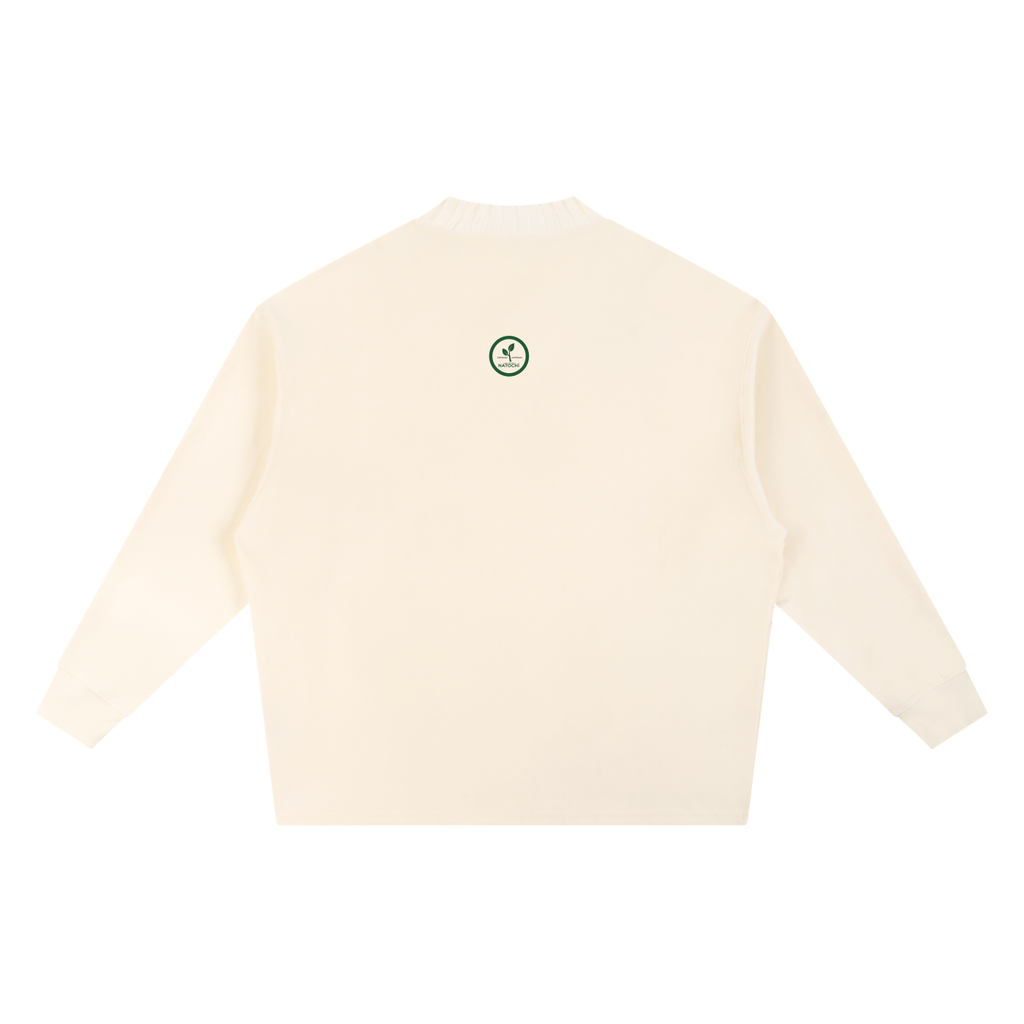 Knitted Round Neck Oversize Sweatshirt