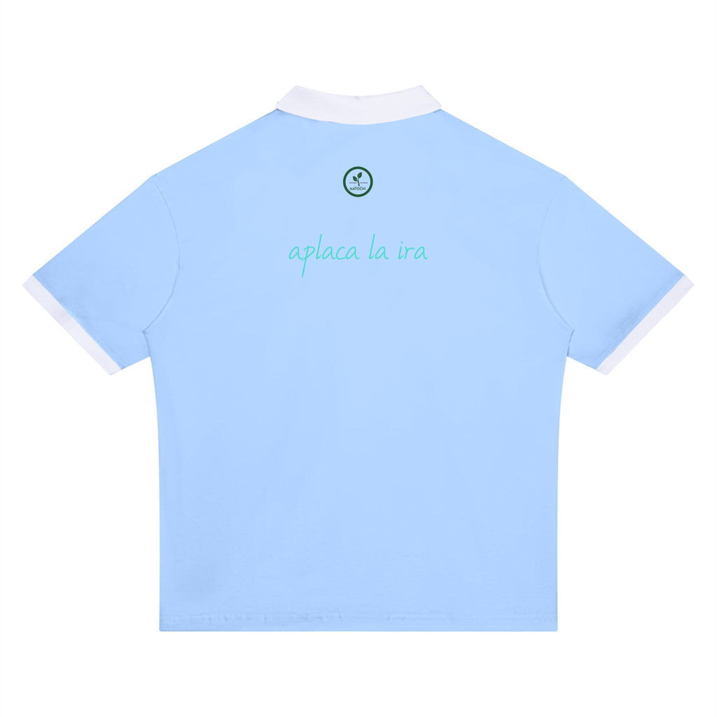 Unisex Color Block Polo Shirt