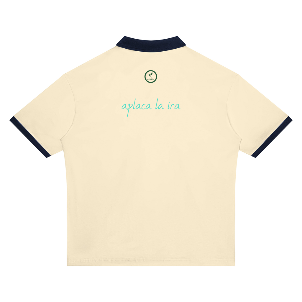 Unisex Color Block Polo Shirt