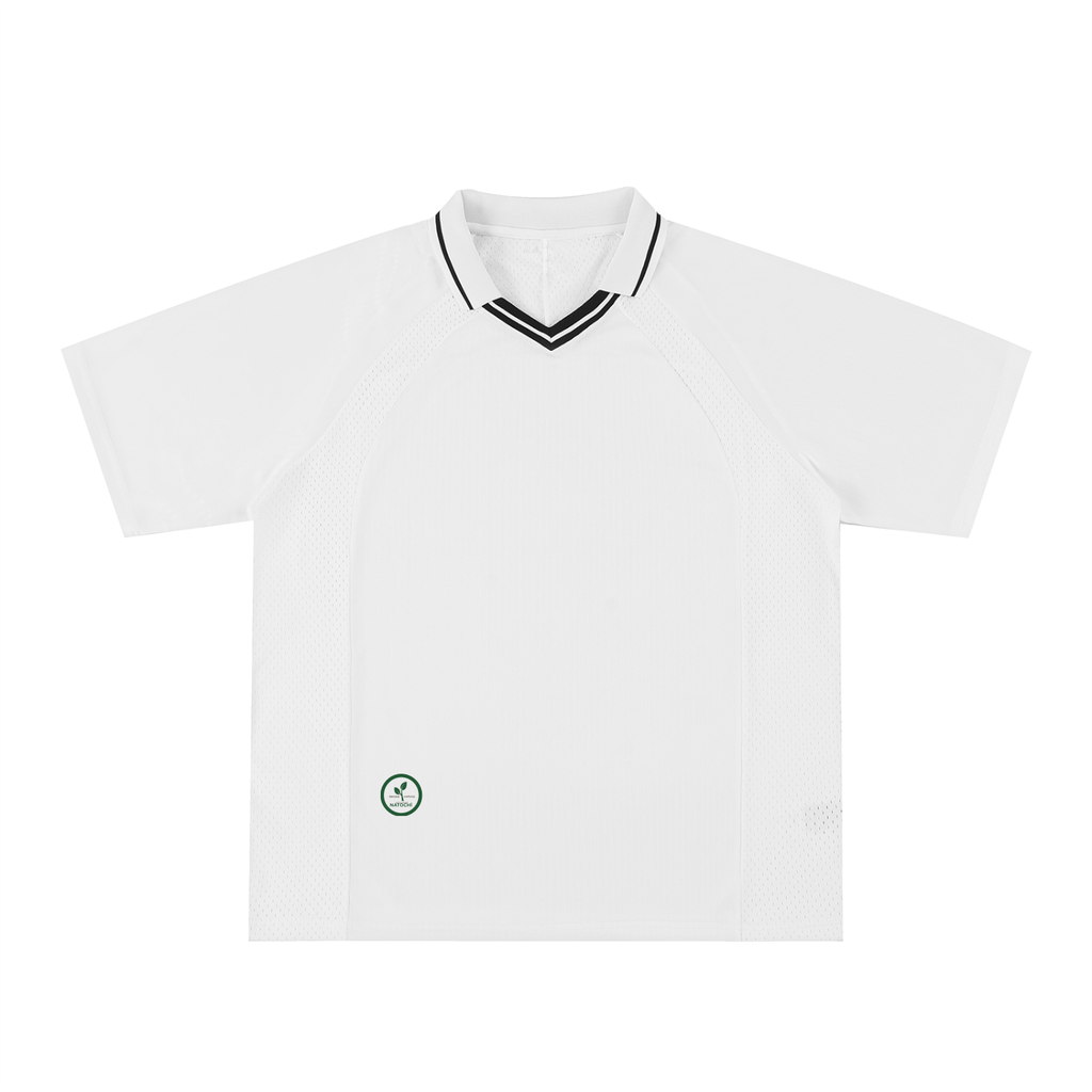 Striped V-Neck Soccer Jersey