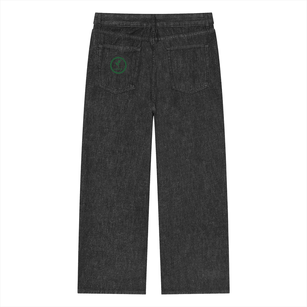 Unisex Vintage Wash Straight Leg Jeans
