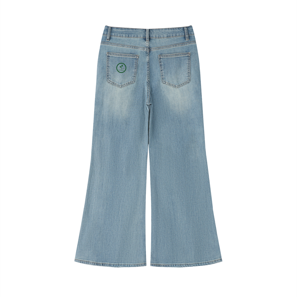Women's Vintage Wash Flared Leg Jeans