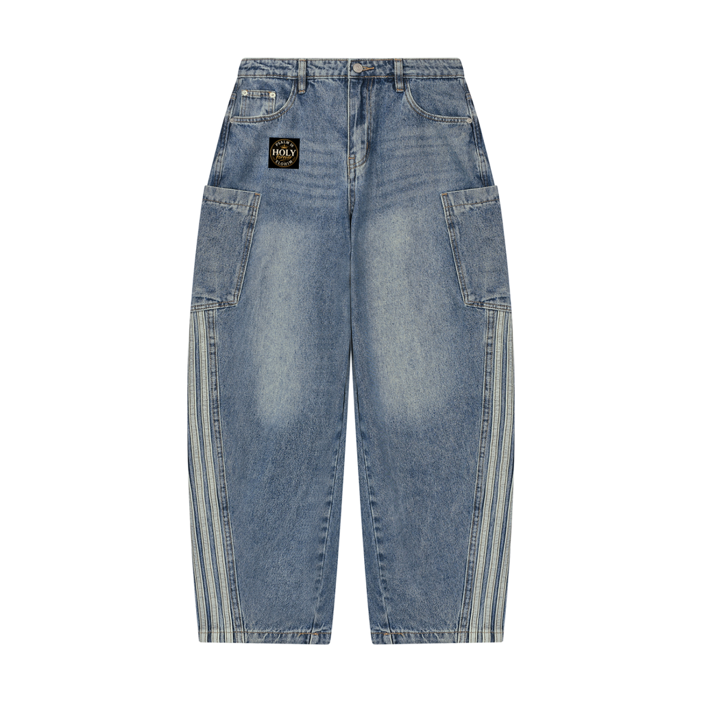 Women's Vintage Wash Barrel Leg Jeans