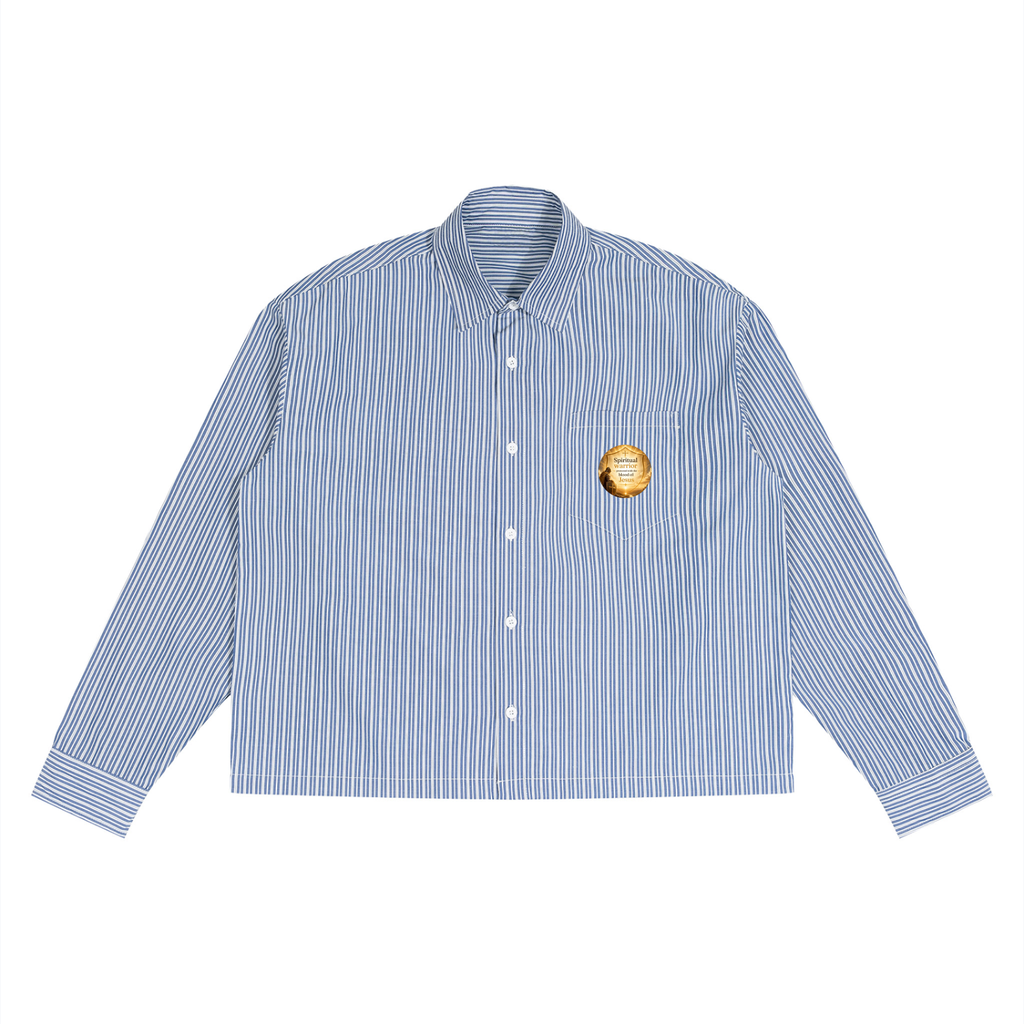 Unisex Boxy Striped Shirt