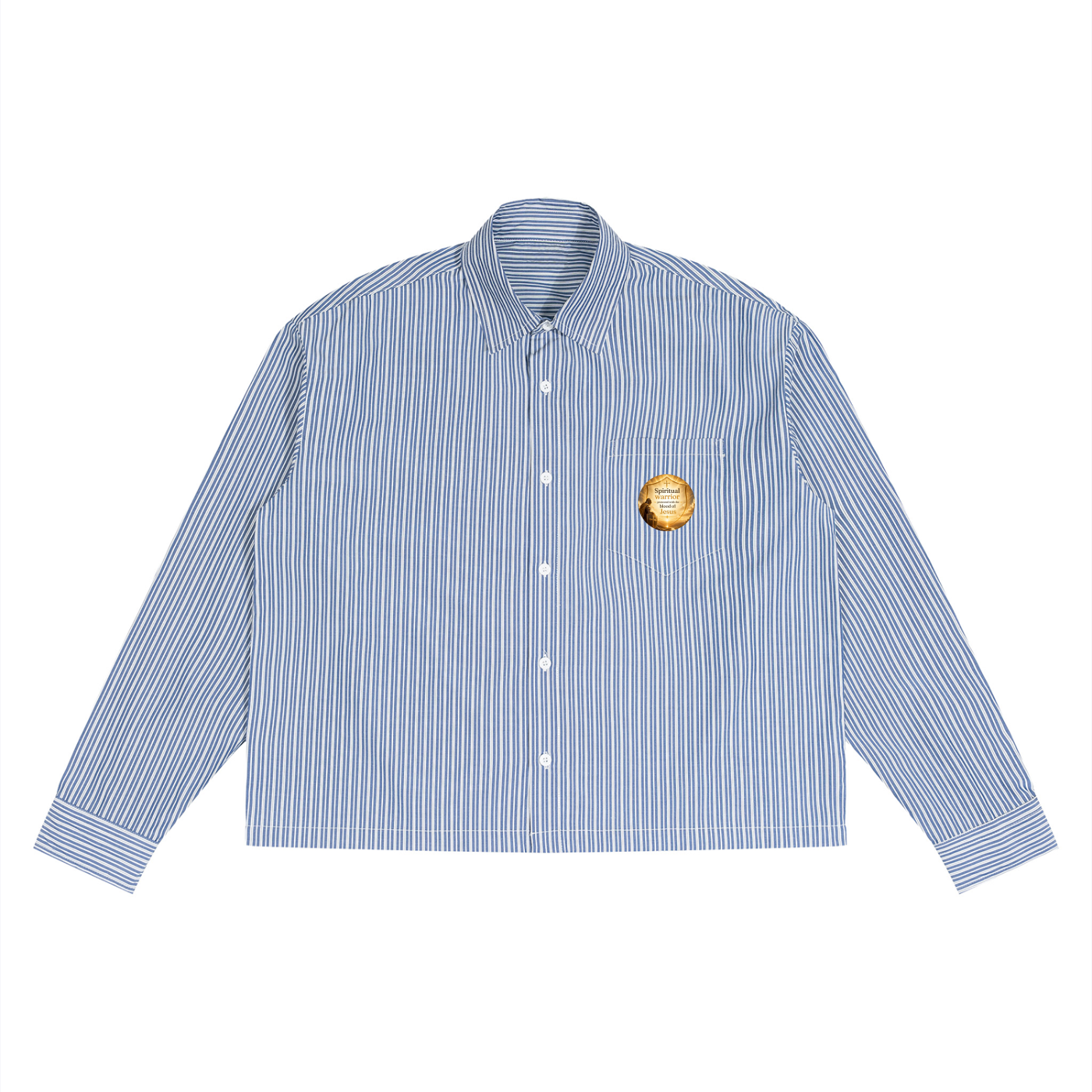 Unisex Boxy Striped Shirt