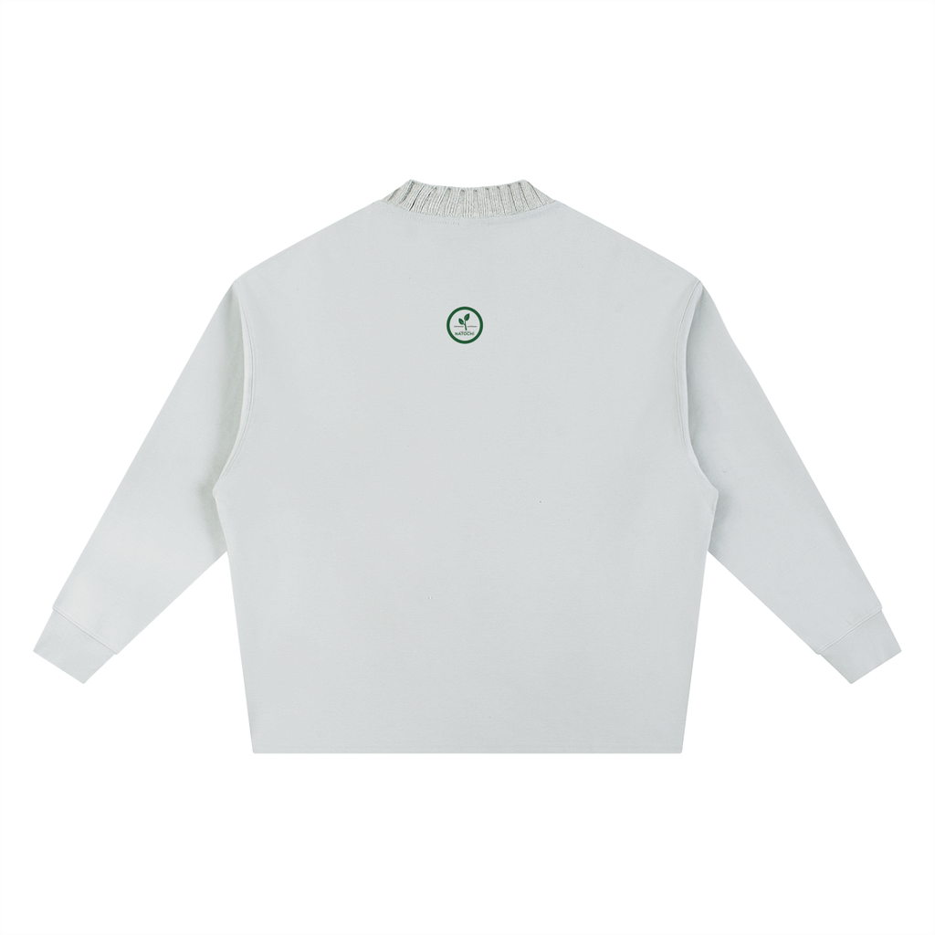 Knitted Round Neck Oversize Sweatshirt