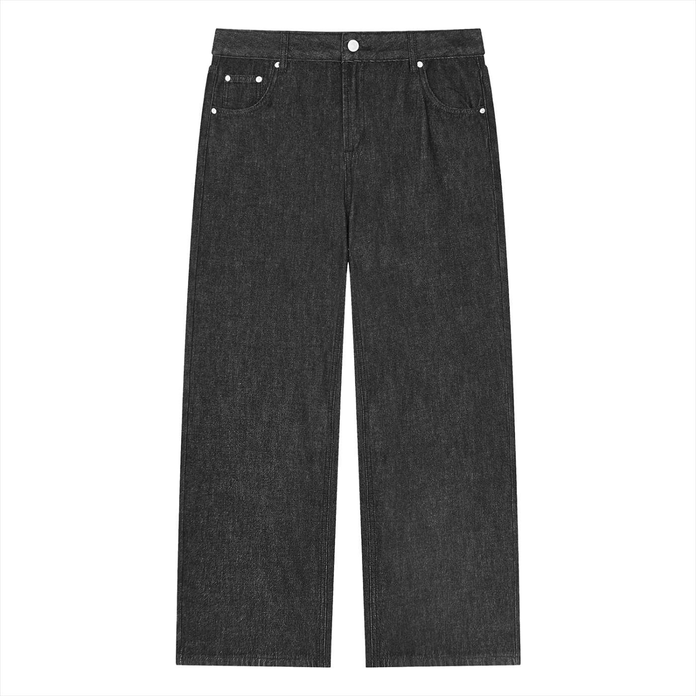 Unisex Vintage Wash Straight Leg Jeans
