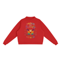 Essential Fleece Mock-Neck Crew Sweatshirt
