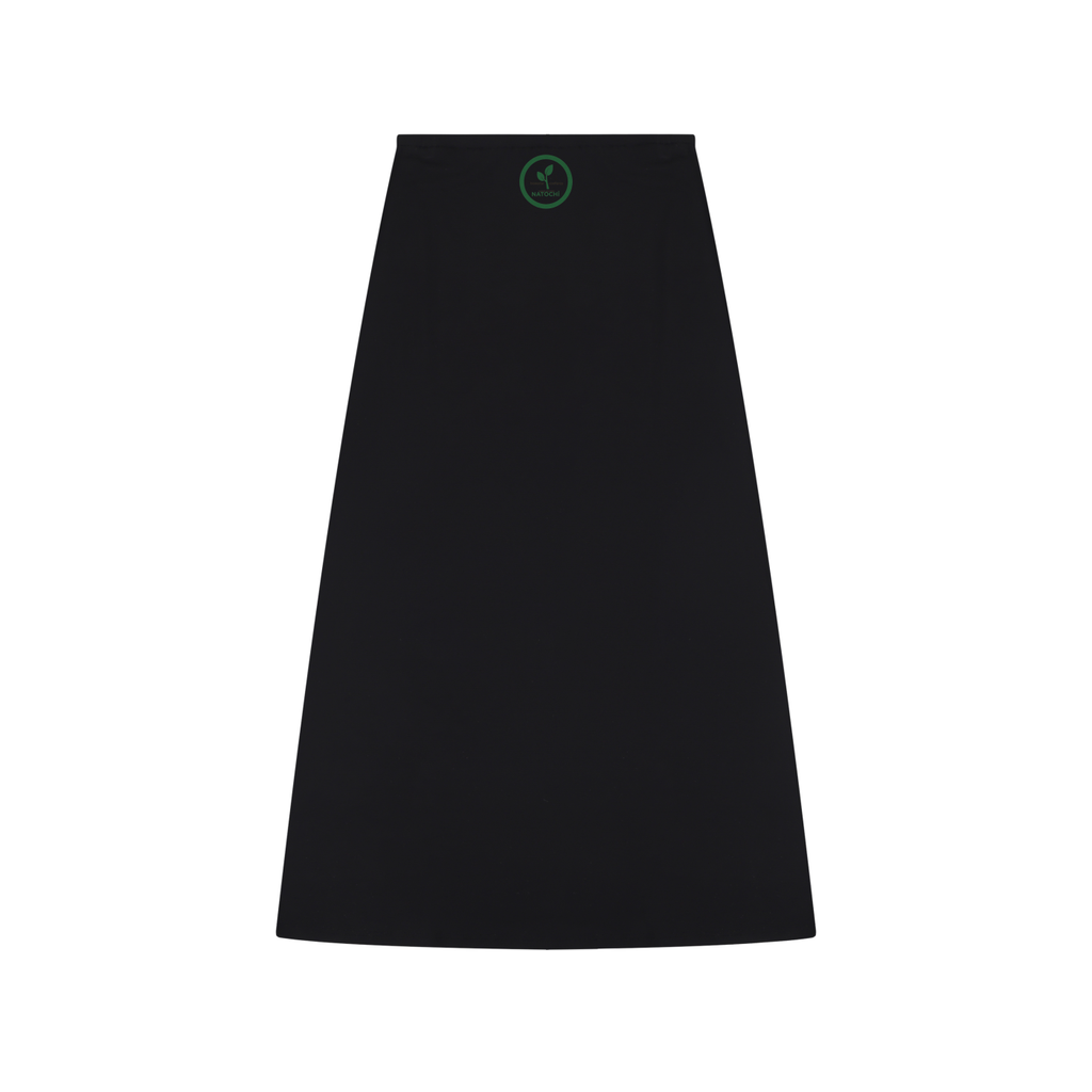 Women's Solid Color Knit Maxi Skirt
