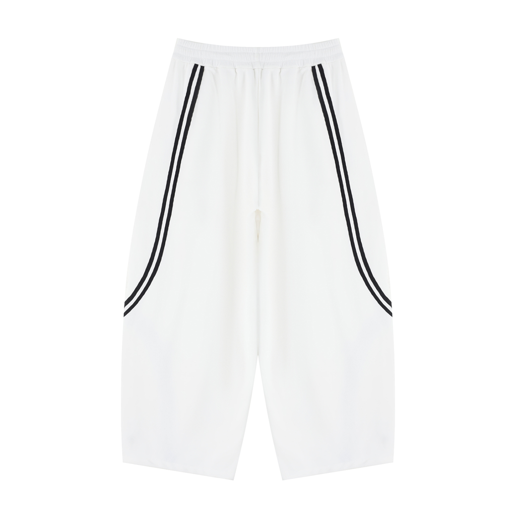 Unisex Wide Leg Piping Sweatpants