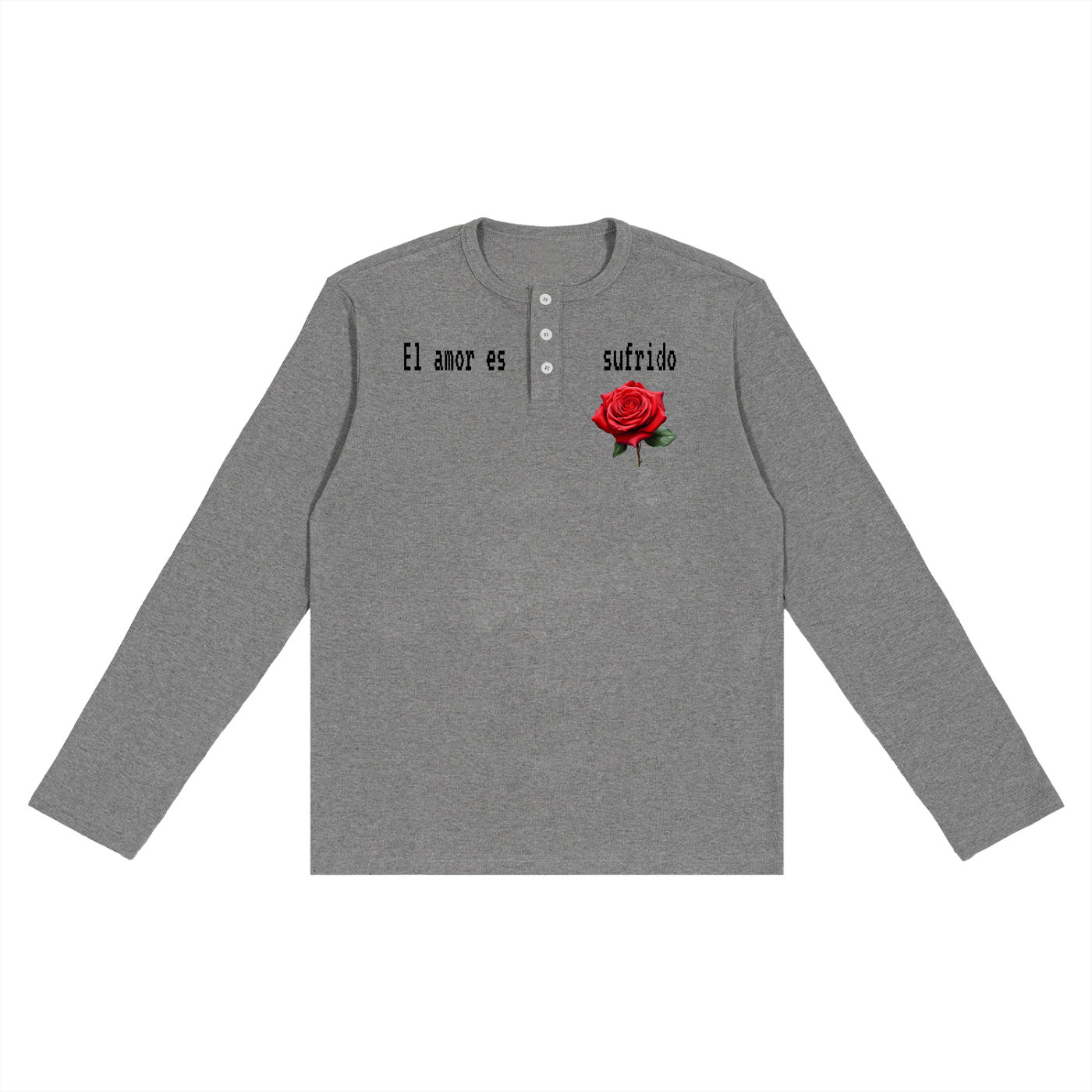 Long Sleeve Henley T-Shirt